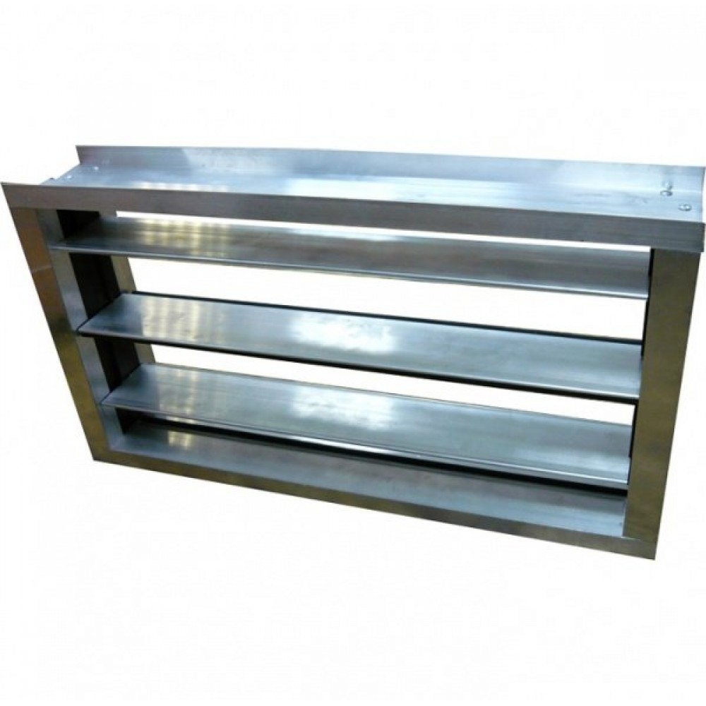 Воздушный клапан с подставкой под электропривод алюминиевый Airone КВАЛ 400х400